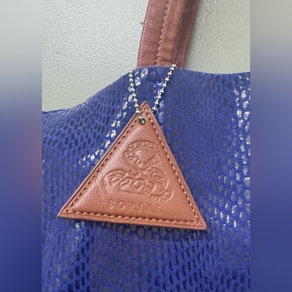 Sorial Blue snakeskin Large Shoulder Rubina Tote Handbag - Picture 2 of 9